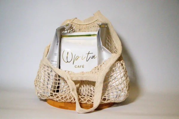 Bolsa malla Eco opita café