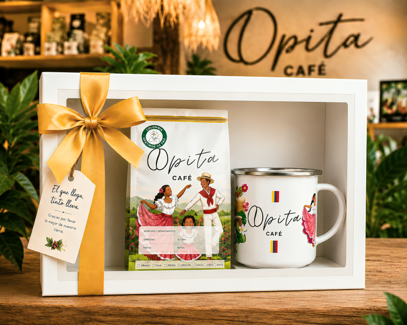 SET OPITA EL QUE LLEGA, TINTO LLEVA